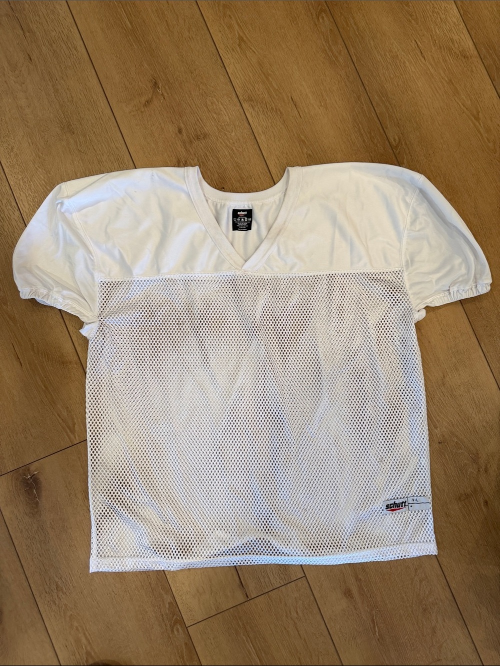 Men’s White Mesh Shirt Size Large